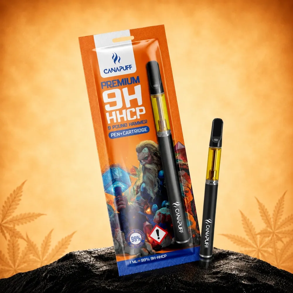 9H-HHCP pen + cartridge 9 Pound Hammer 99%