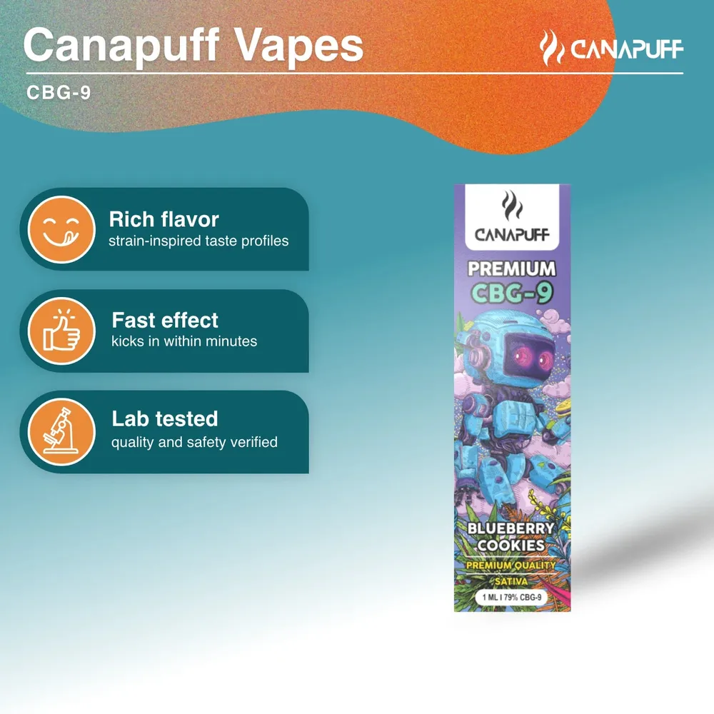 CBG9 vape Blueberry Cookie 79% 1 ml