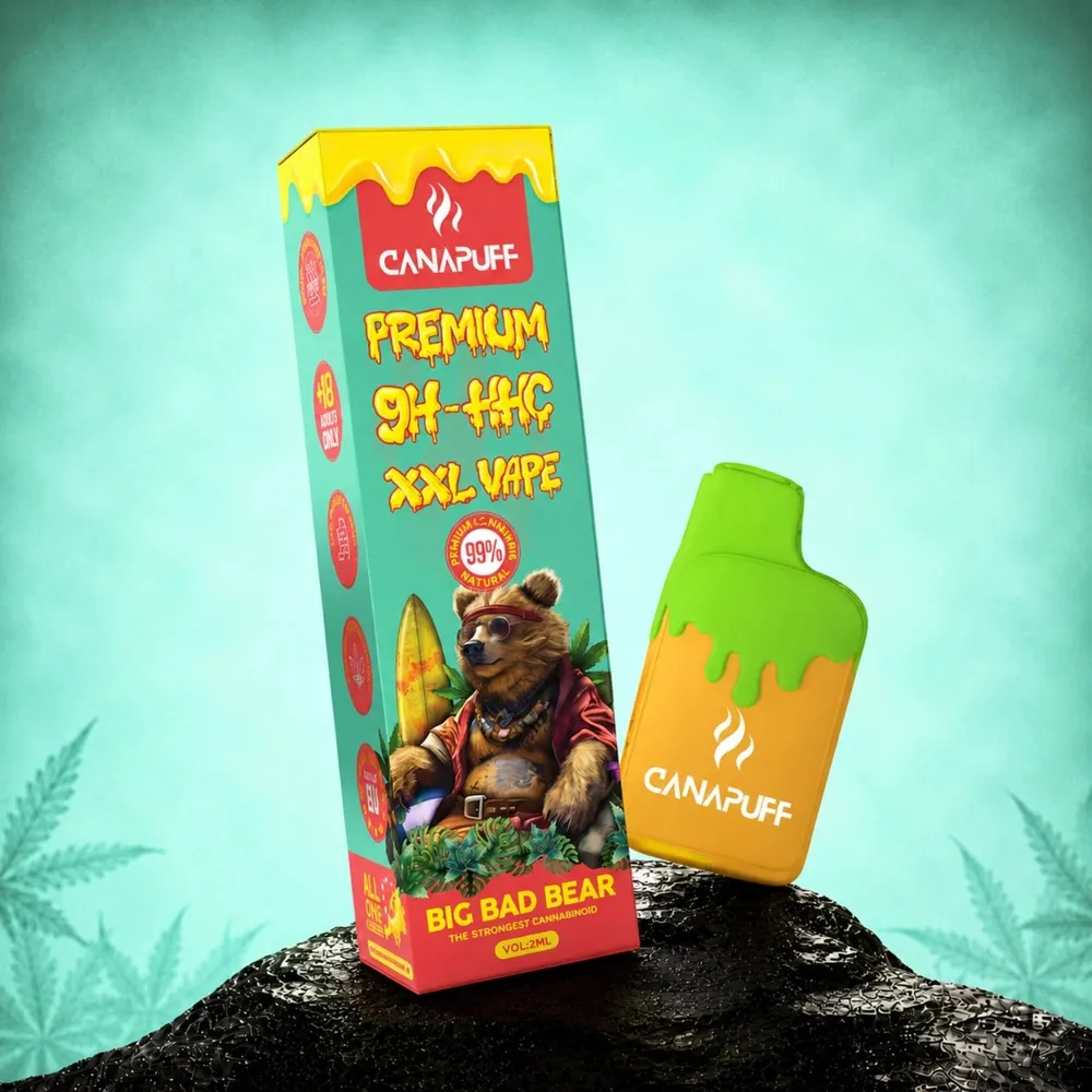 9H-HHC XXL vape Big Bad Bear 99% 2 ml