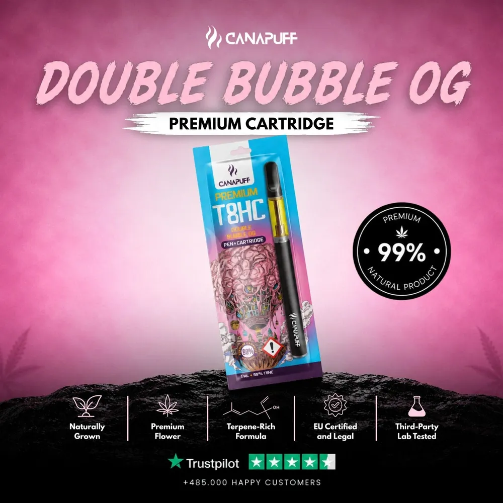 T8HC pen + cartridge Double Bubble 99%