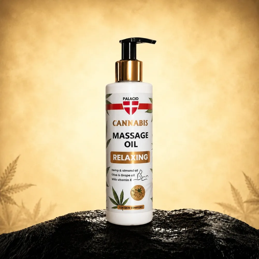 Palacio Tělový olej pro relaxační masáž s konopím 150ml