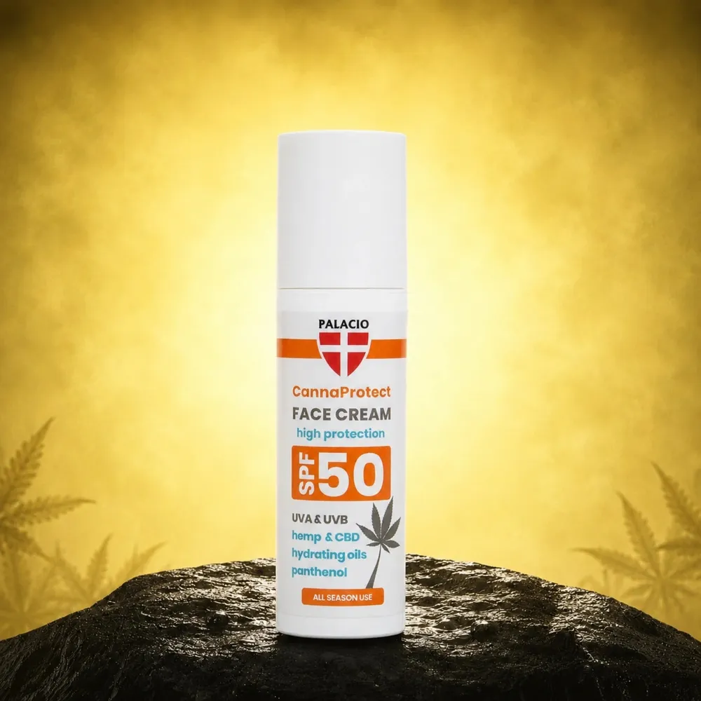CannaProtect Pleťový krém SPF50 s konopím 50ml Palacio