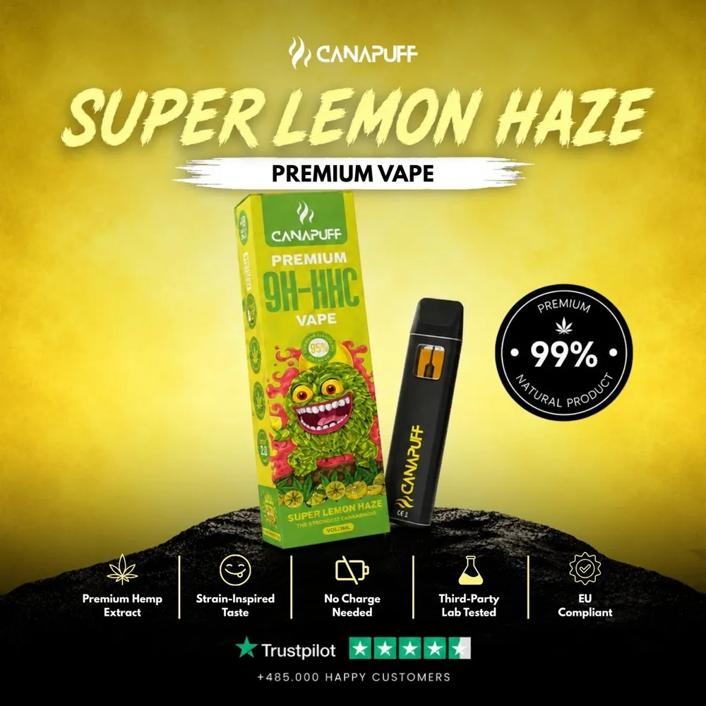 9H-HHC vape Super Lemon Haze 95% 1 ml
