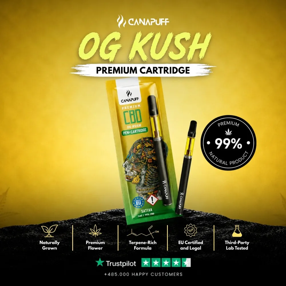 CBD pen + cartridge OG Kush 95%