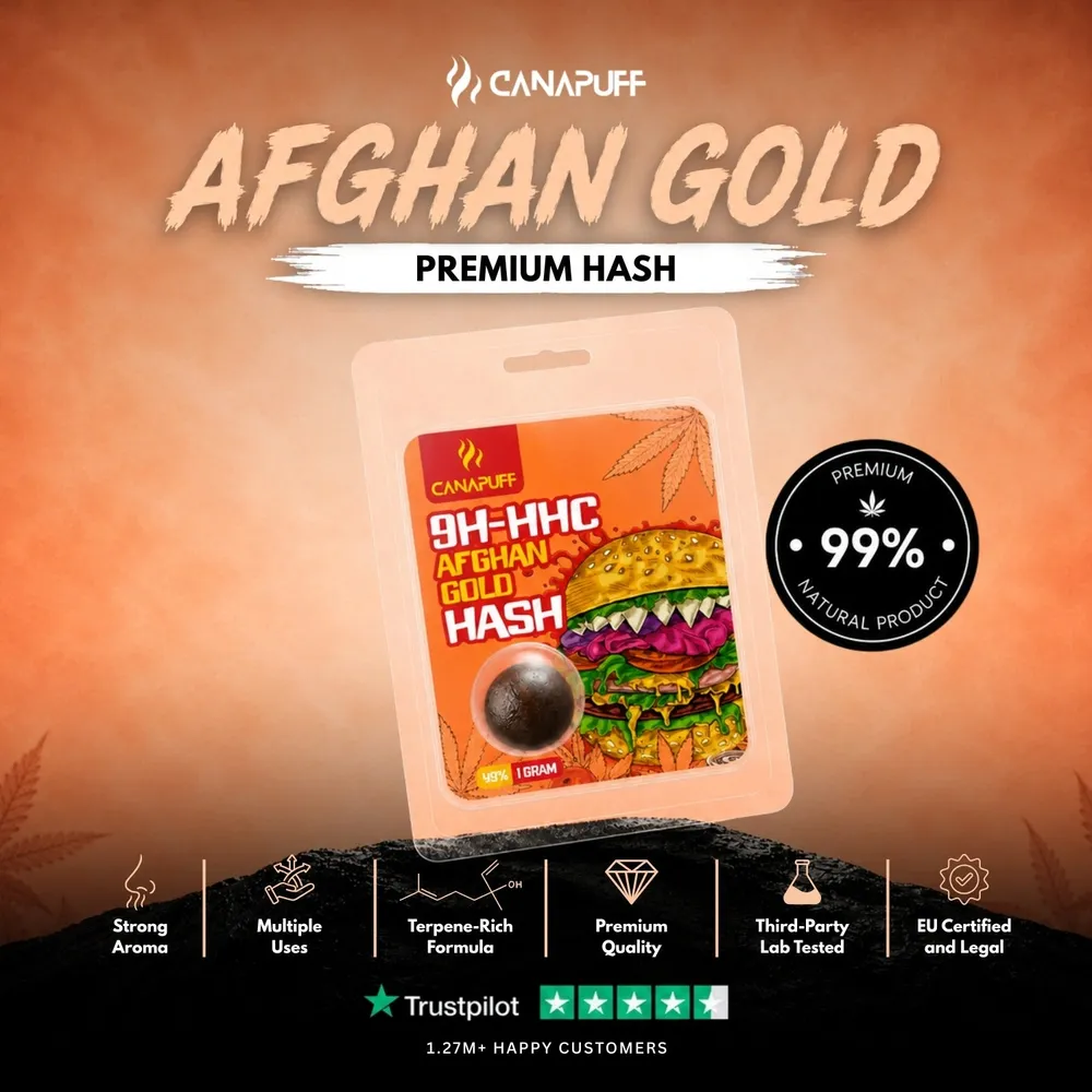 9H-HHC hash Afghan Gold 99%