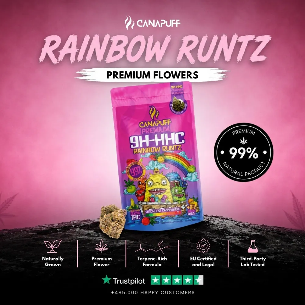9H-HHC květy Rainbow Runtz 99%