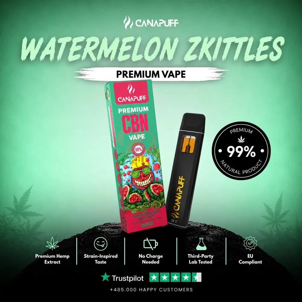 CBN vape Watermelon Zkittles 89% 1 ml