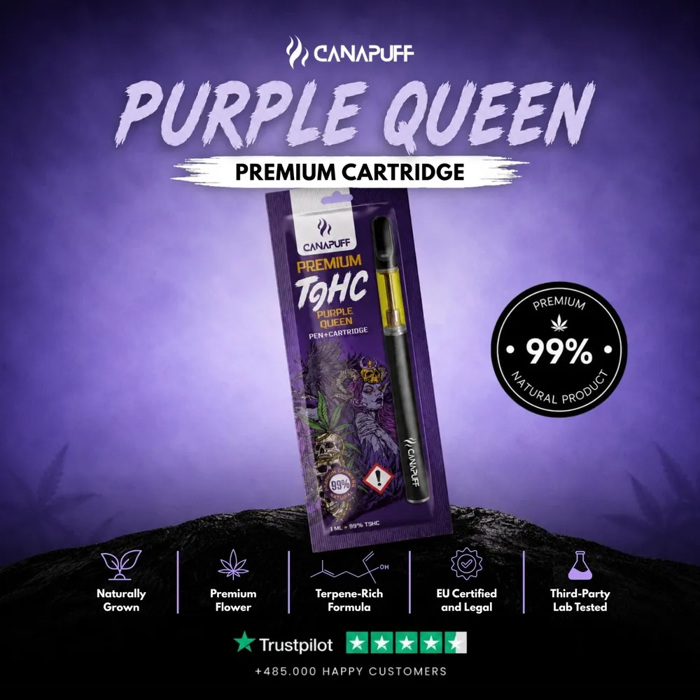 T9HC pen + cartridge Purple Queen 99%