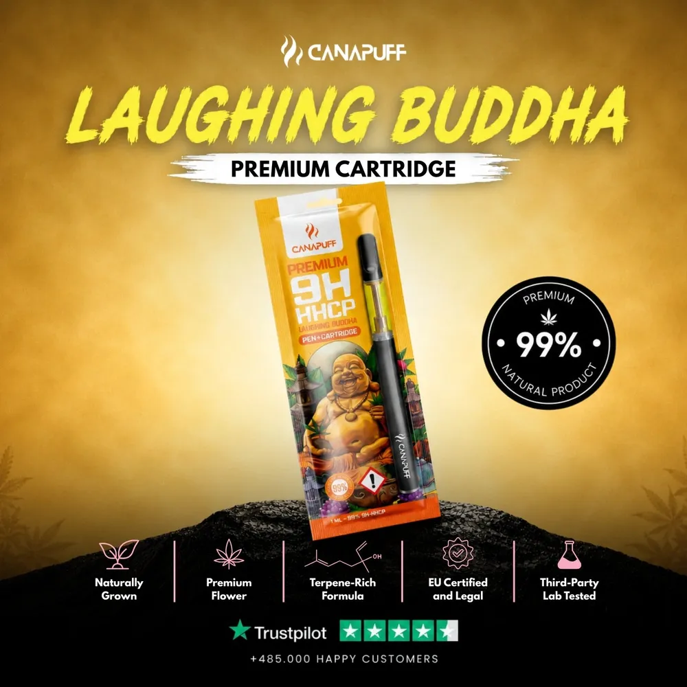 9H-HHCP pen + cartridge Laughing Buddha 99%