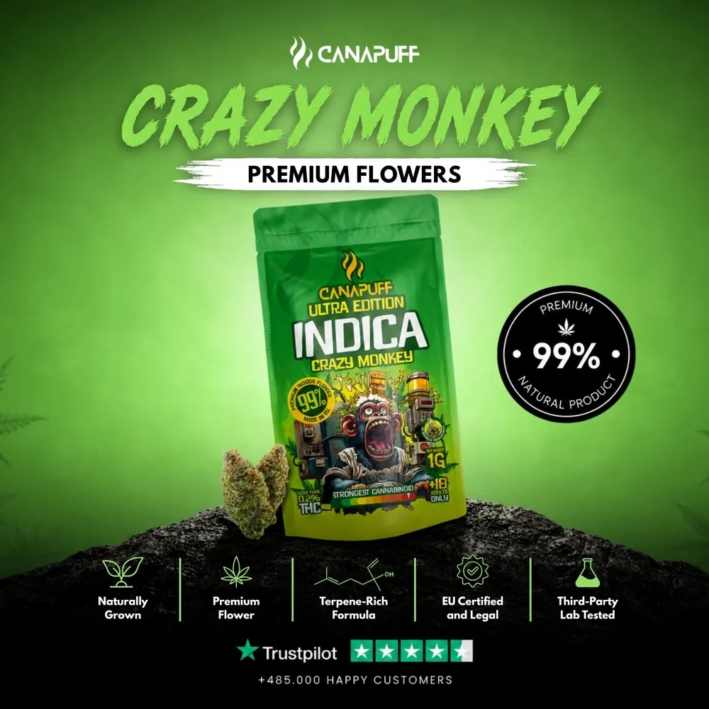 Indica květy Crazy Monkey Ultra Edition 99%