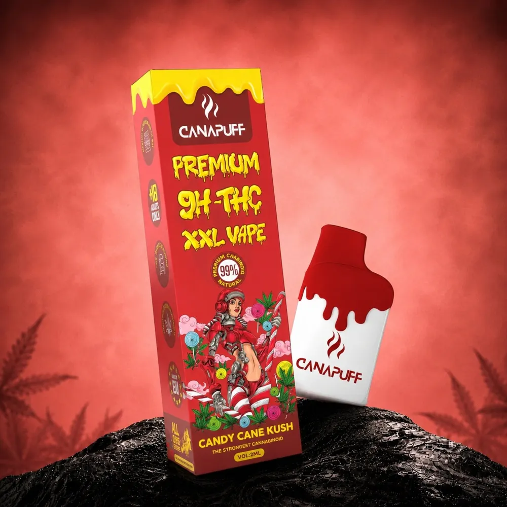 9H-THC XXL vape Candy Cane Kush 99% 2 ml