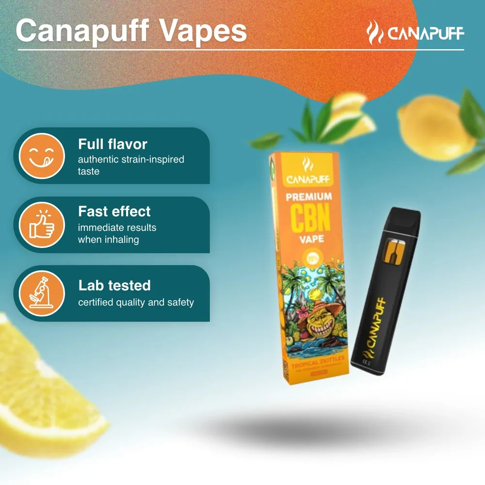 CBN vape Tropical Zkittles 89% 1 ml