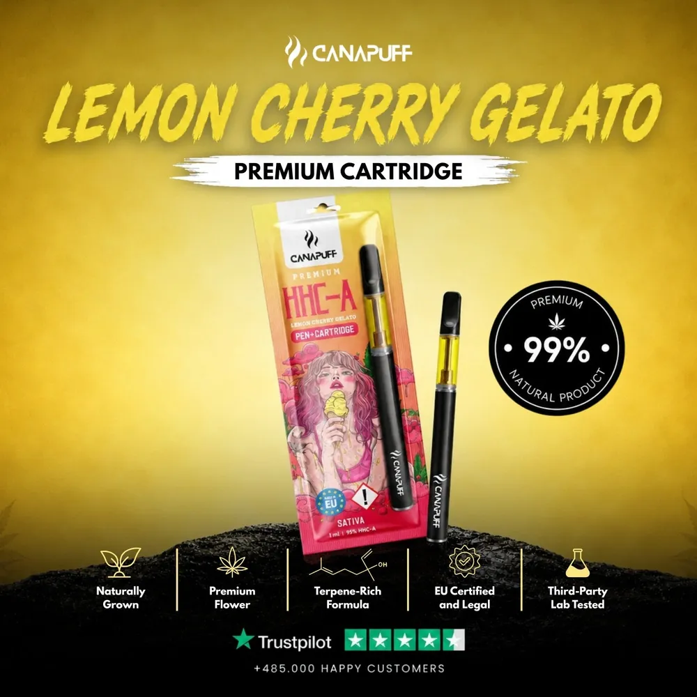 HHC-A pen + cartridge Lemon Cherry Gelato 95%