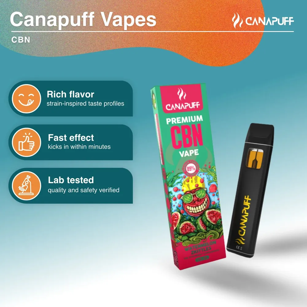 CBN vape Watermelon Zkittles 89% 1 ml