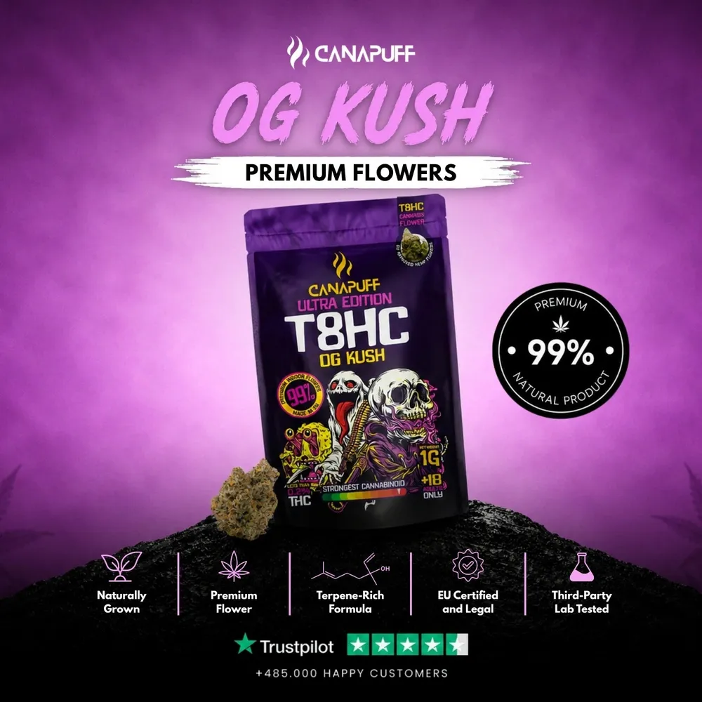 T8HC květy OG Kush Ultra Edition 99%