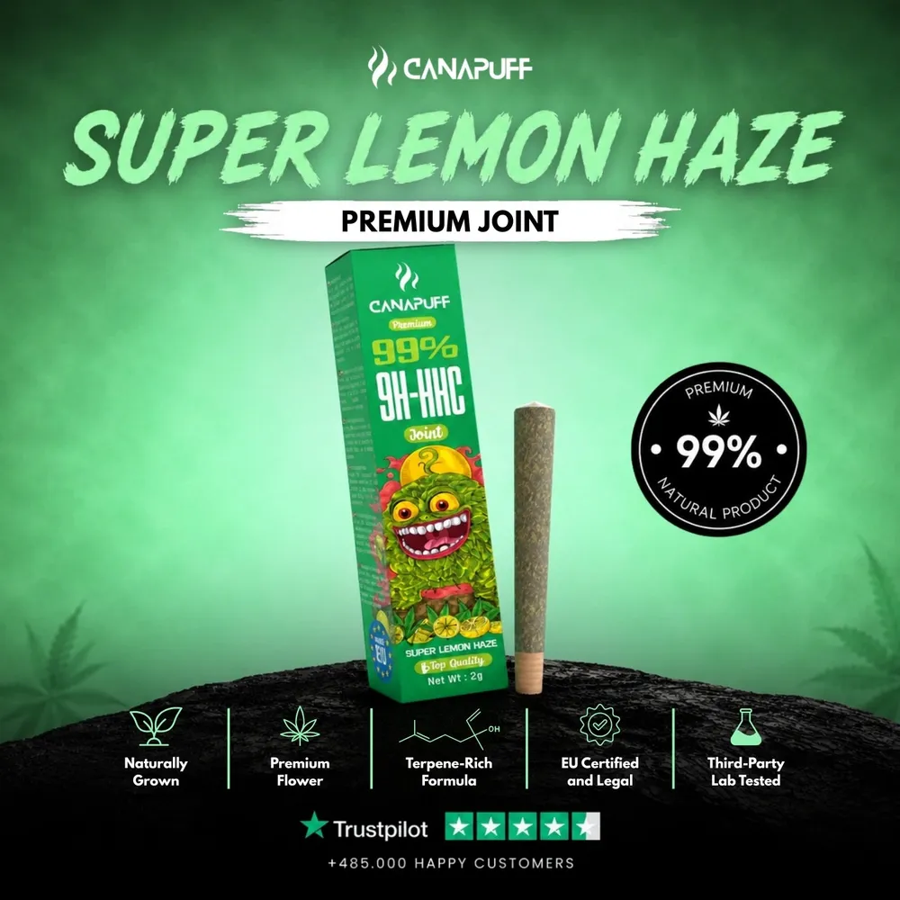 9H-HHC joint Super Lemon Haze 99%
