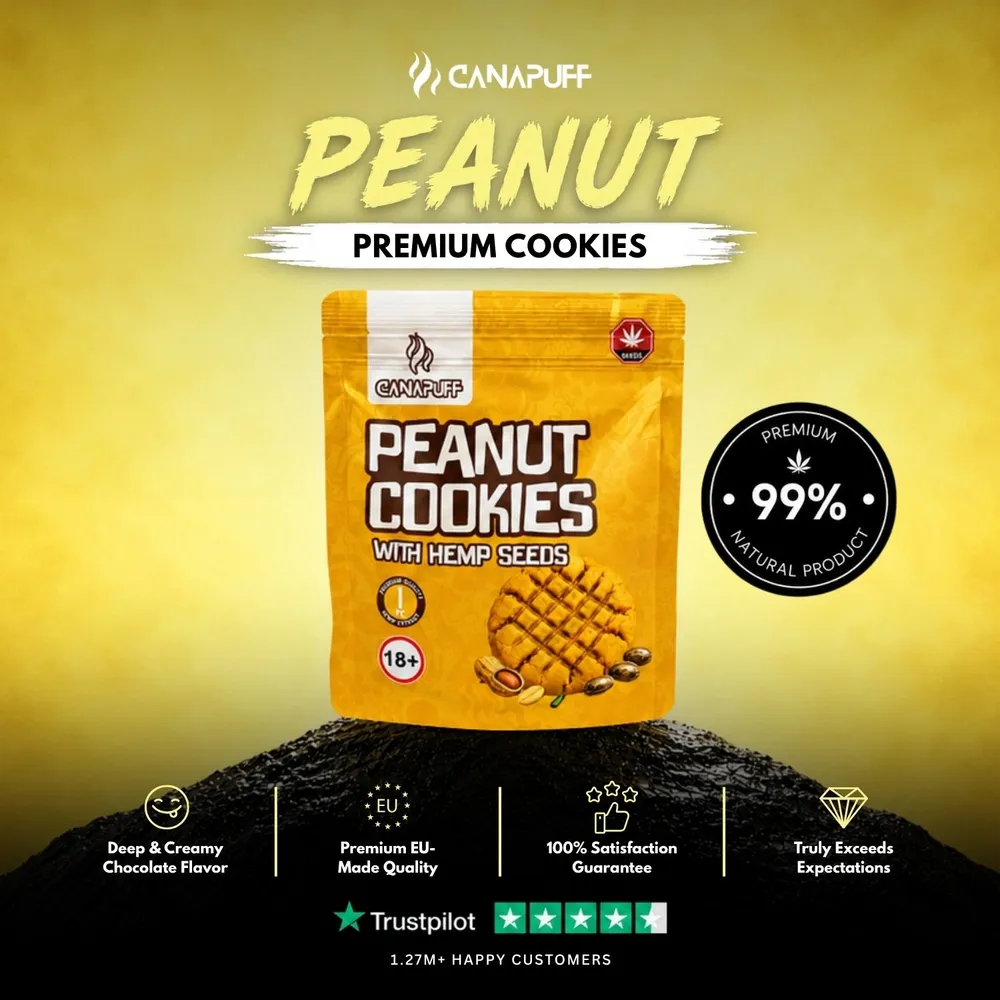 Peanut Cookies s konopnými semínky