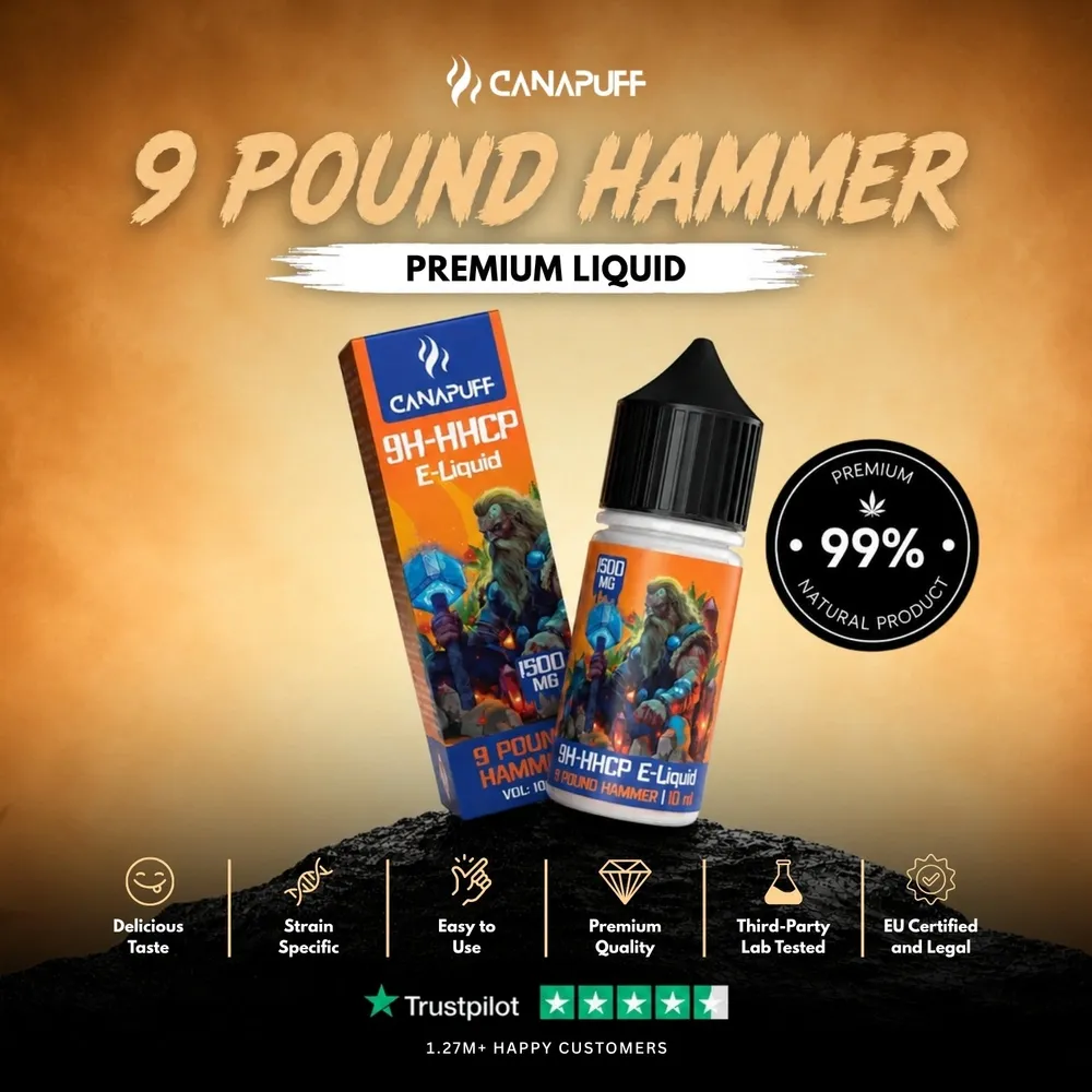 9H-HHCP liquid 9 Pound Hammer 1500 mg