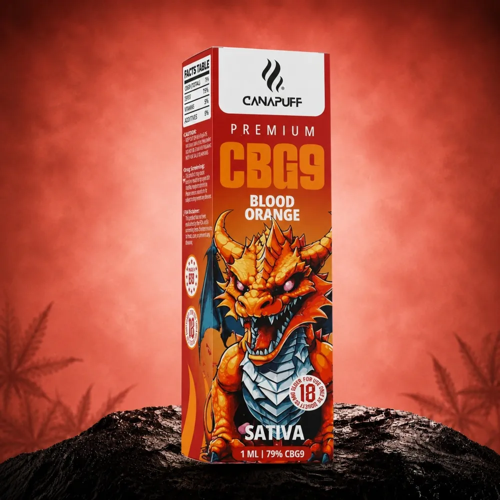CBG9 vape Blood Orange 79% 1 ml
