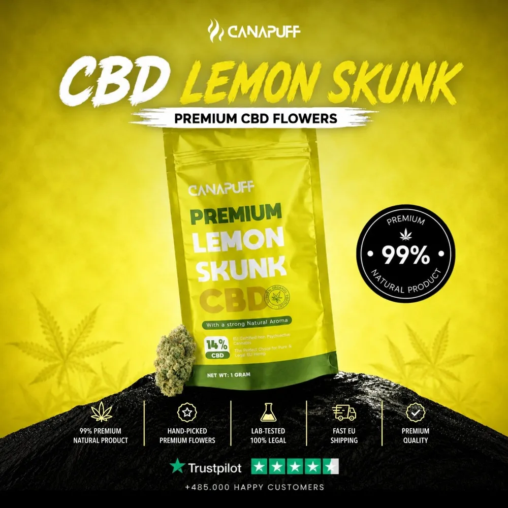 CBD květy Lemon Skunk 14%