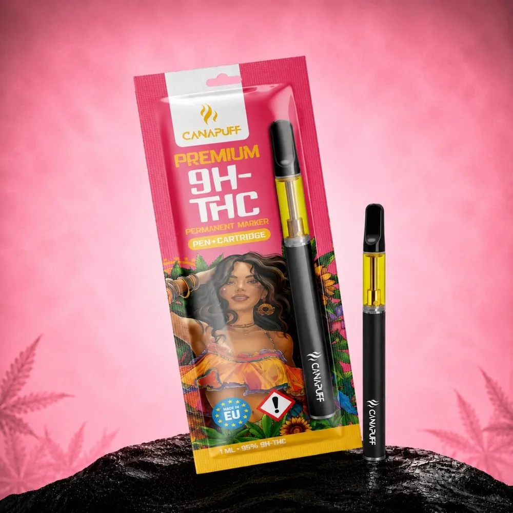 9H-THC pen + cartridge Permanent Marker 95%