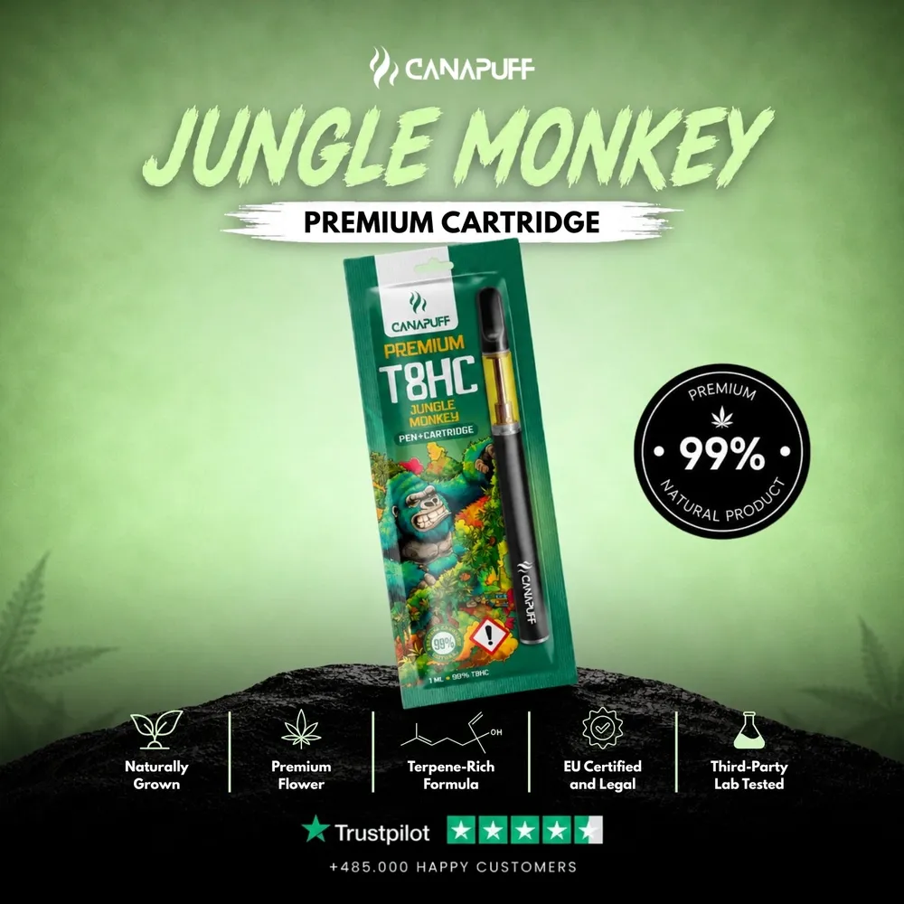 T8HC pen + cartridge Jungle Monkey 99%