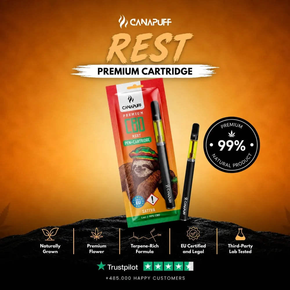 CBD pen + cartridge Rest 95%
