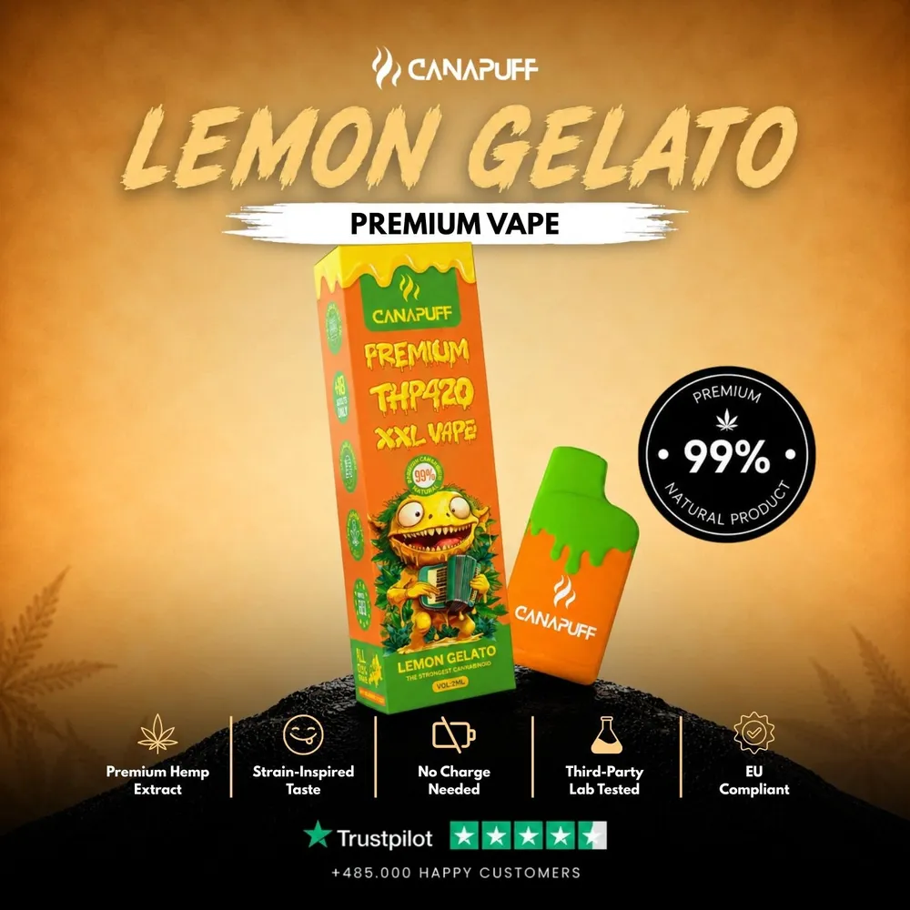 THP420 XXL vape Lemon Gelato 99% 2 ml