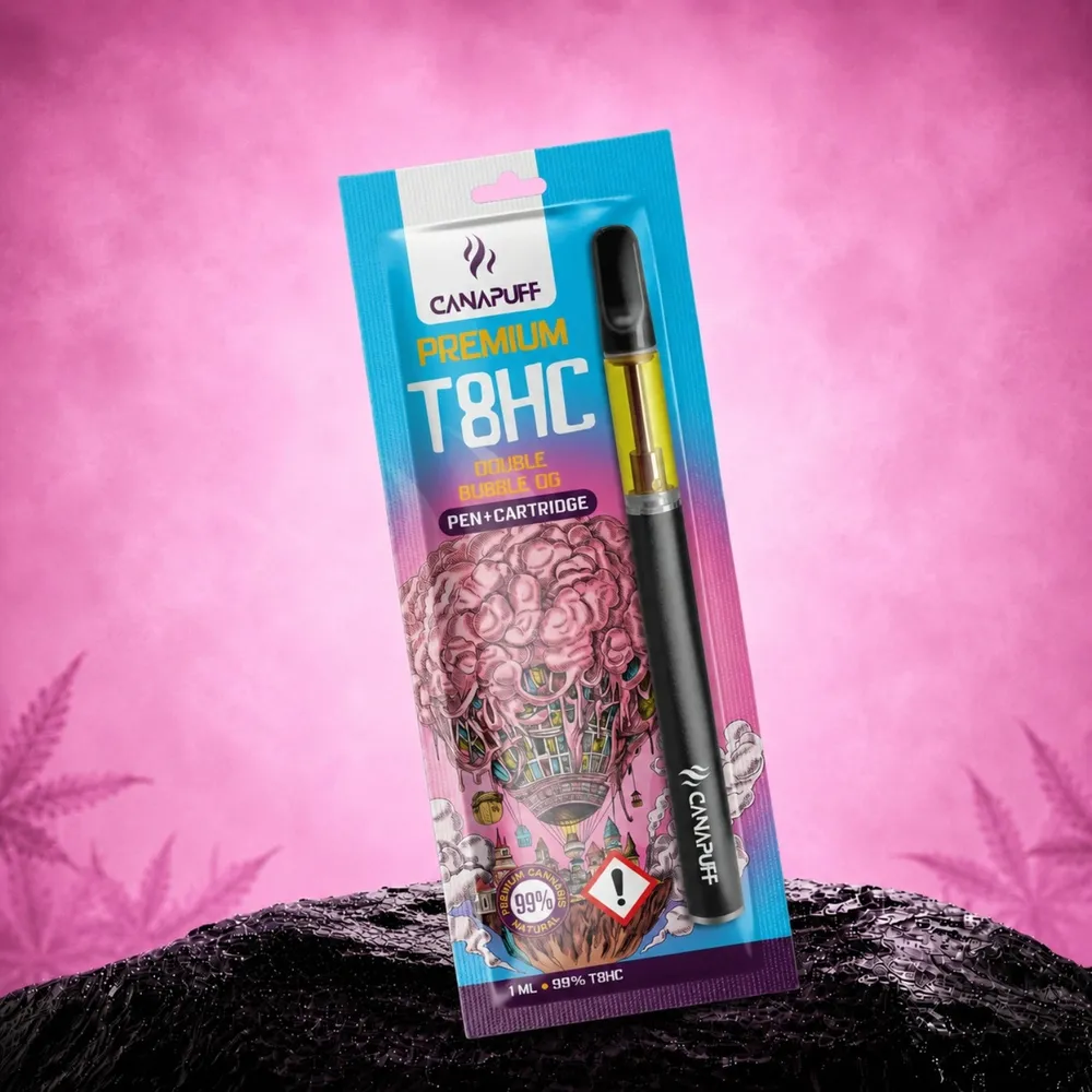 T8HC pen + cartridge Double Bubble 99%