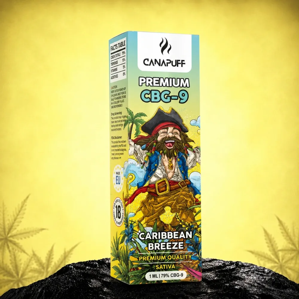 CBG9 vape Caribbean Breeze 79% 1 ml