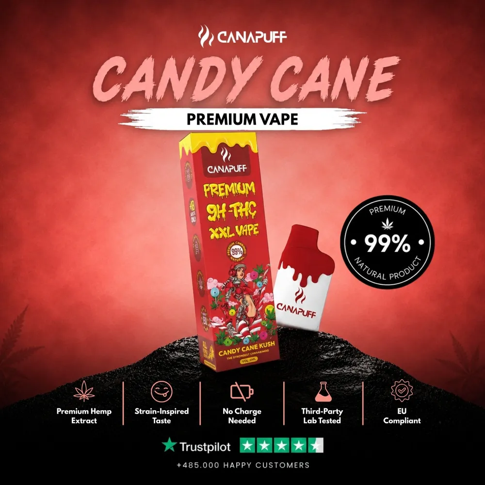 9H-THC XXL vape Candy Cane Kush 99% 2 ml