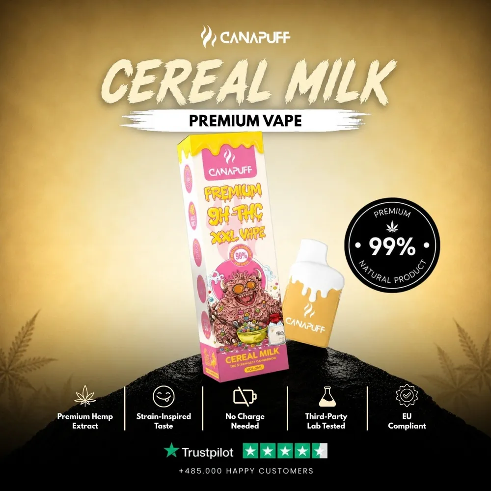 9H-THC XXL vape Cereal Milk 99% 2 ml