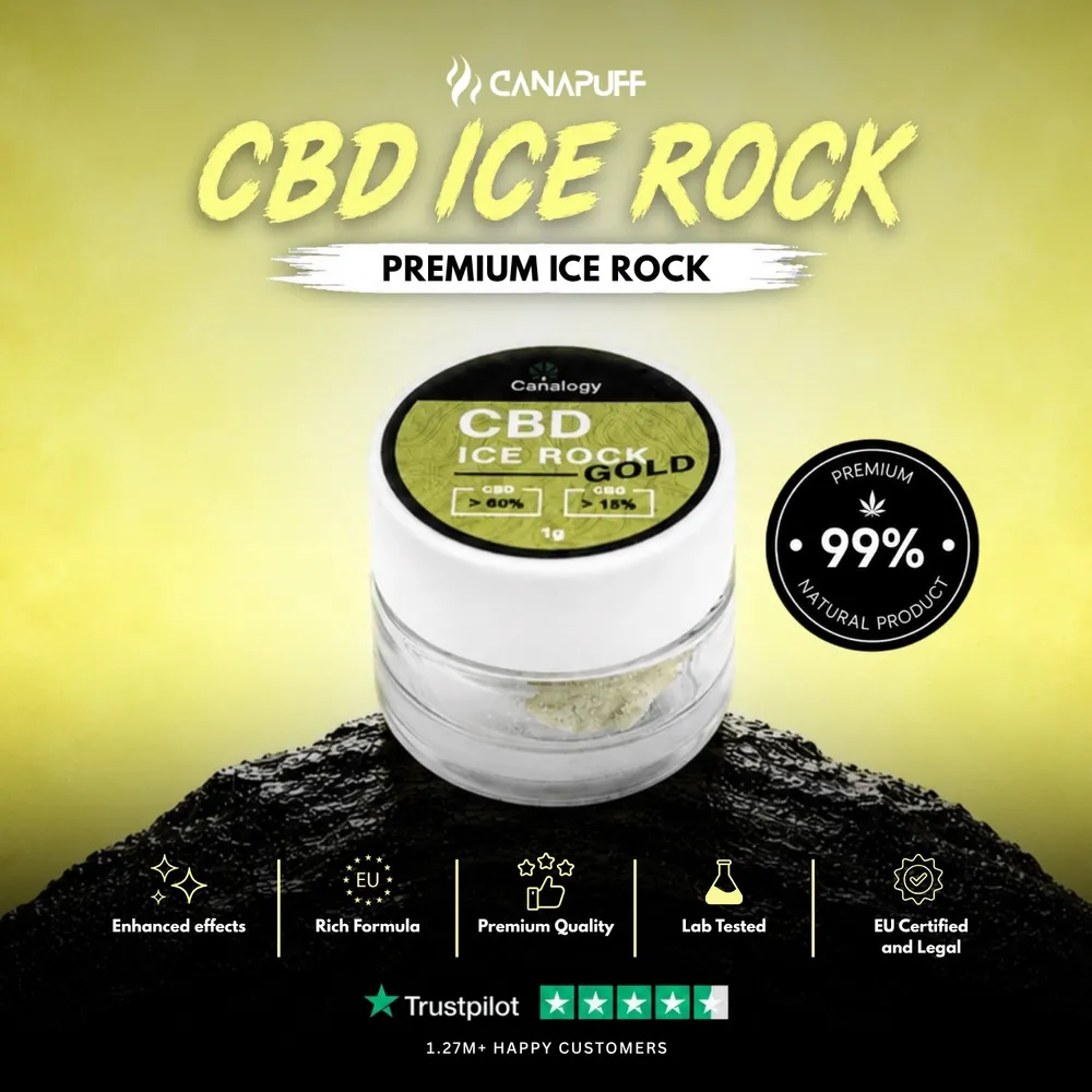 CBD IceRock Zlato 60% CBD, 15% CBG