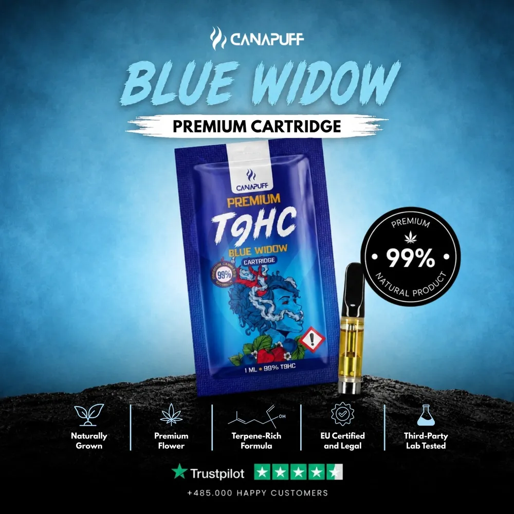 T9HC cartridge Blue Widow 99%