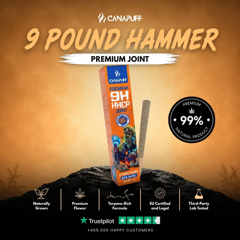 9H-HHCP joint 9 Pound Hammer 99% 2 g