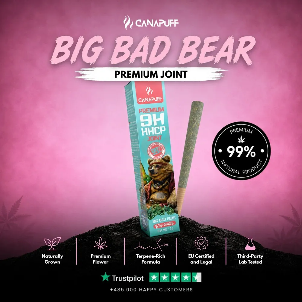 9H-HHCP joint Big Bad Bear 99% 2 g