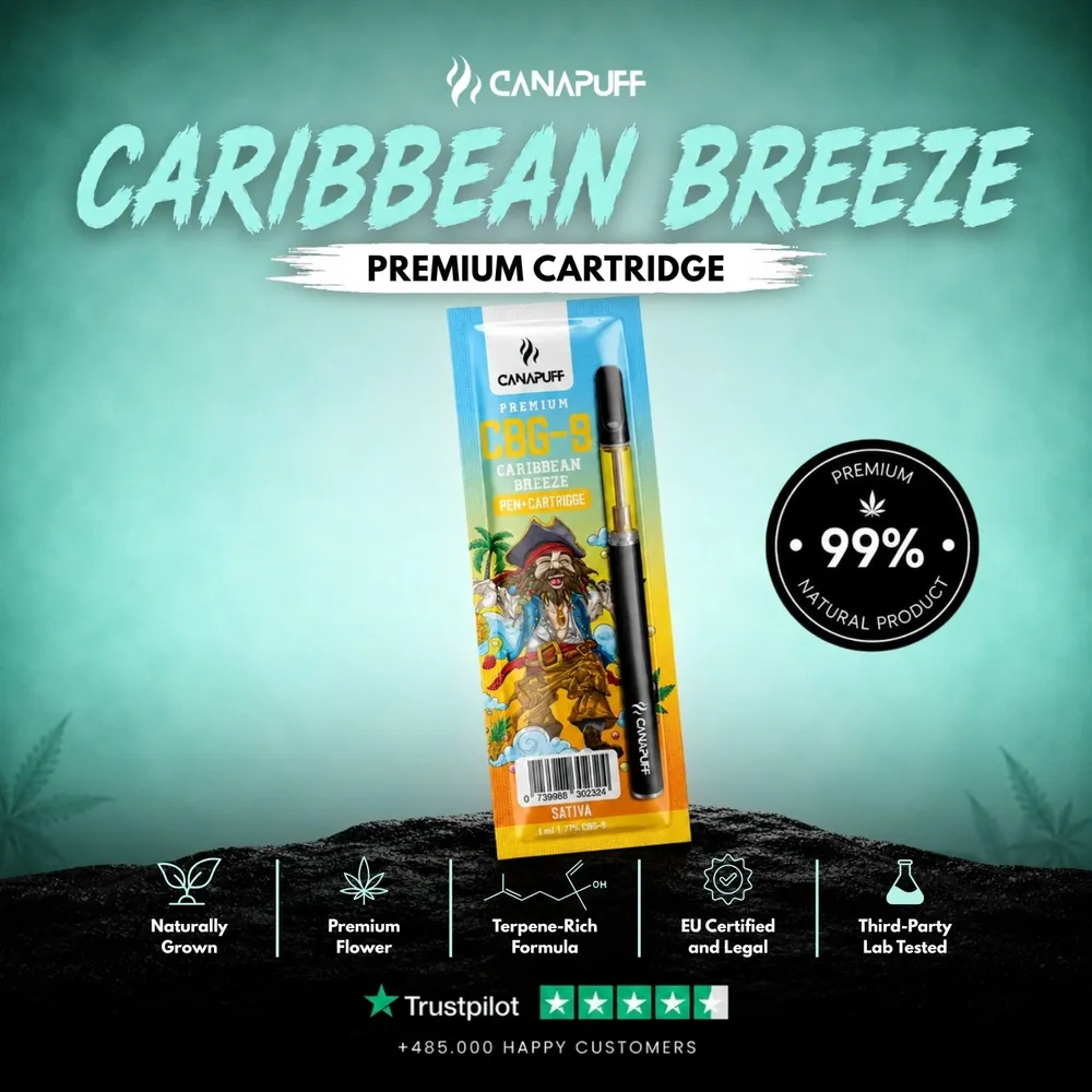 CBG9 pen + cartridge Caribbean Breeze 79%