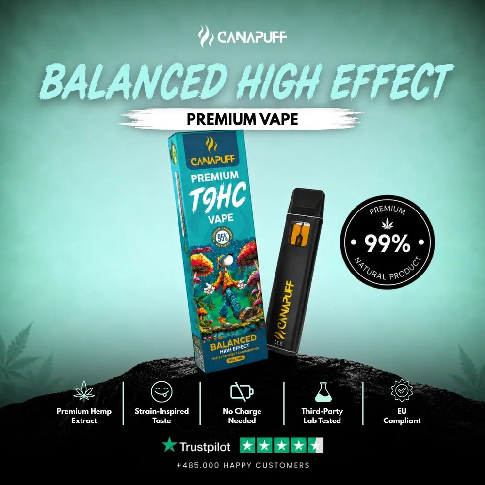 T9HC vape Balanced 95% 1 ml