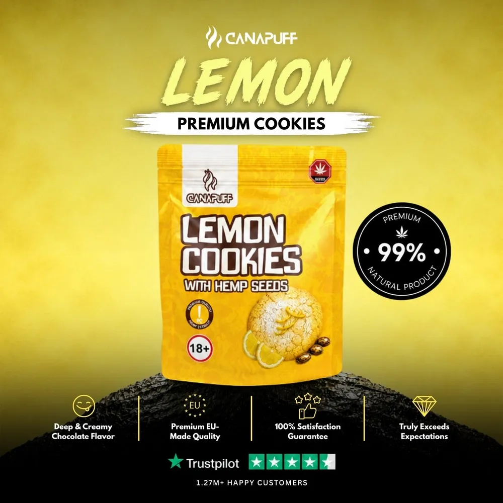 Lemon Cookies s konopnými semínky