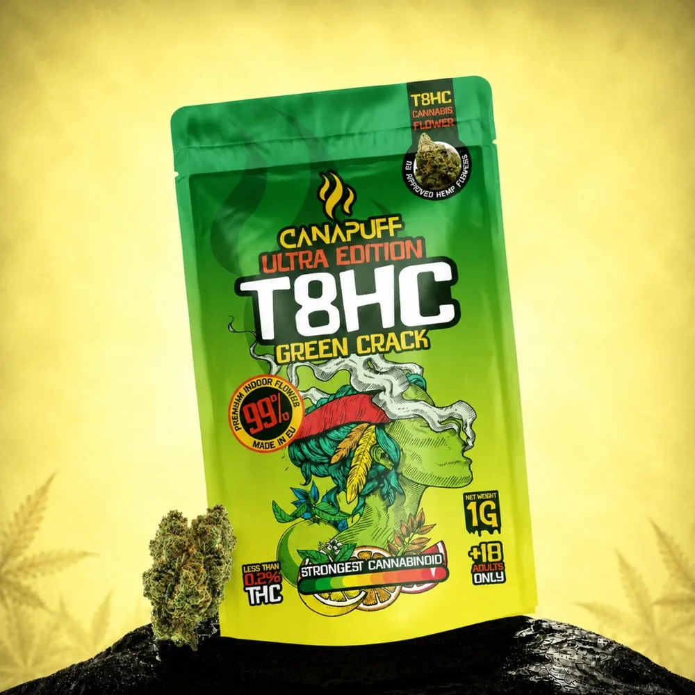 T8HC květy Green Crack Ultra Edition 99%