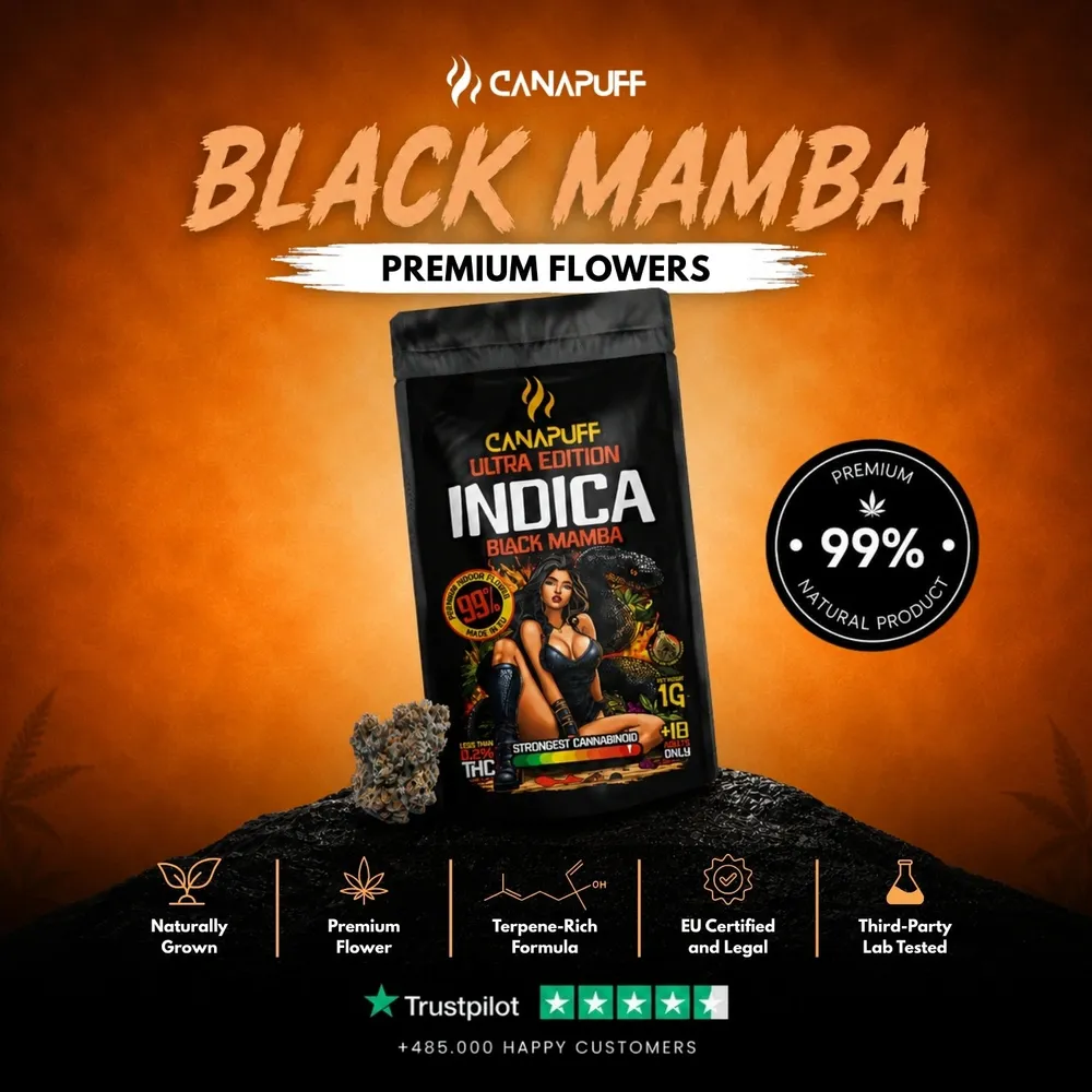 Indica květy Black Mamba Ultra Edition 99%