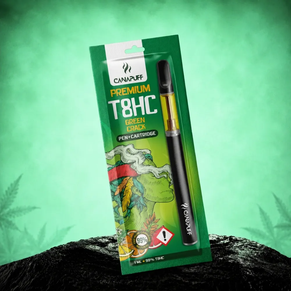 T8HC pen + cartridge Green Crack 99%