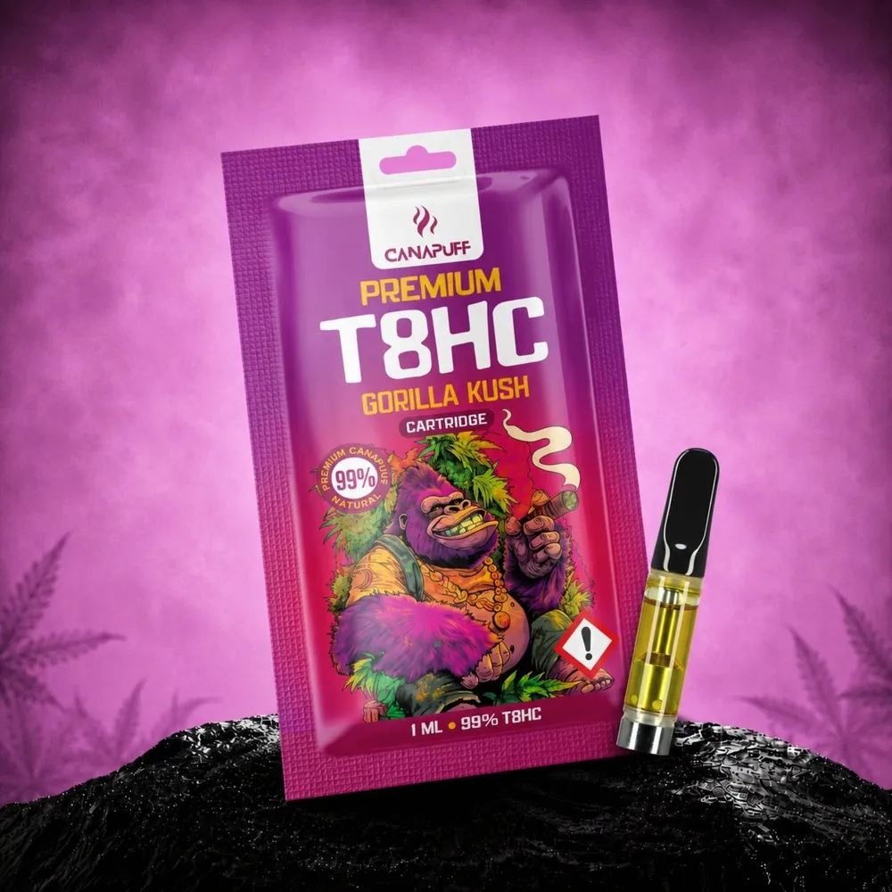 T8HC cartridge Gorilla Kush 99%