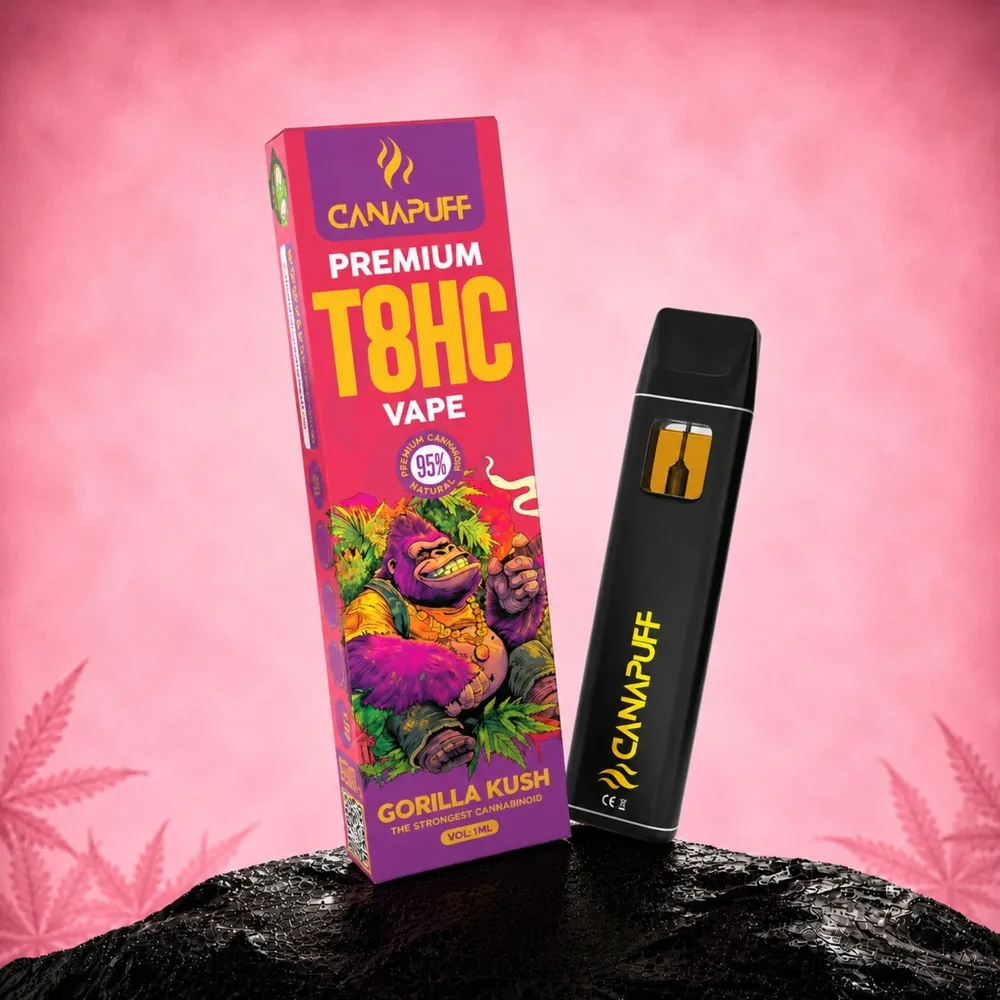 T8HC vape Gorilla Kush 95% 1 ml